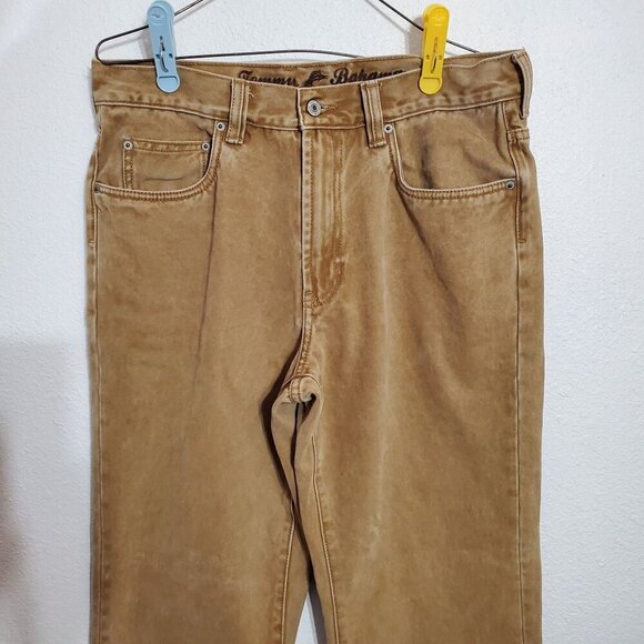 Tommy Bahama Mens Jeans Classic Fit khaki Brown Jeans actual size 34x29. - Picture 3 of 11